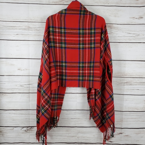 Mudpie | Plaid Blanket Shawl - Picture 7 of 7